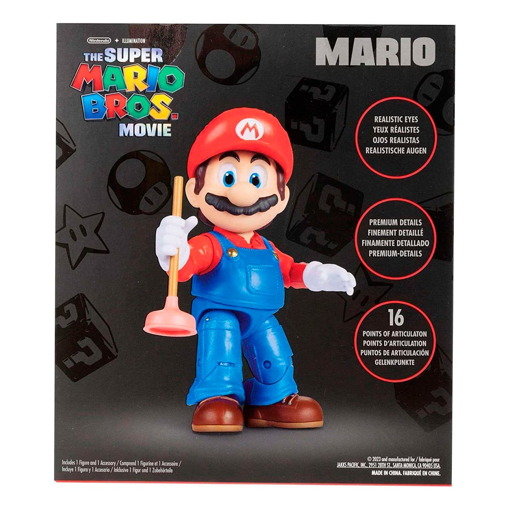 FIGURA MARIO ARTICULADA SUPER MARIO BROS LA PELÍCULA FIGURA MARIO ARTICULADA SUPER MARIO BROS LA PELÍCULA
